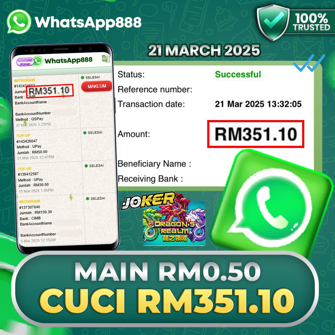 Whatsapp888 x Joker : Dragon’s Realm