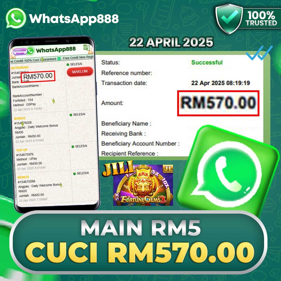 Whatsapp888 x Jili : Fortune Gems 2