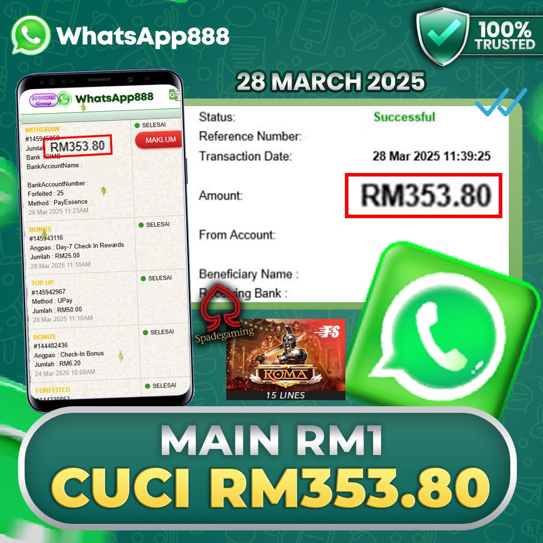Whatsapp888 x SpadeGaming : Roma