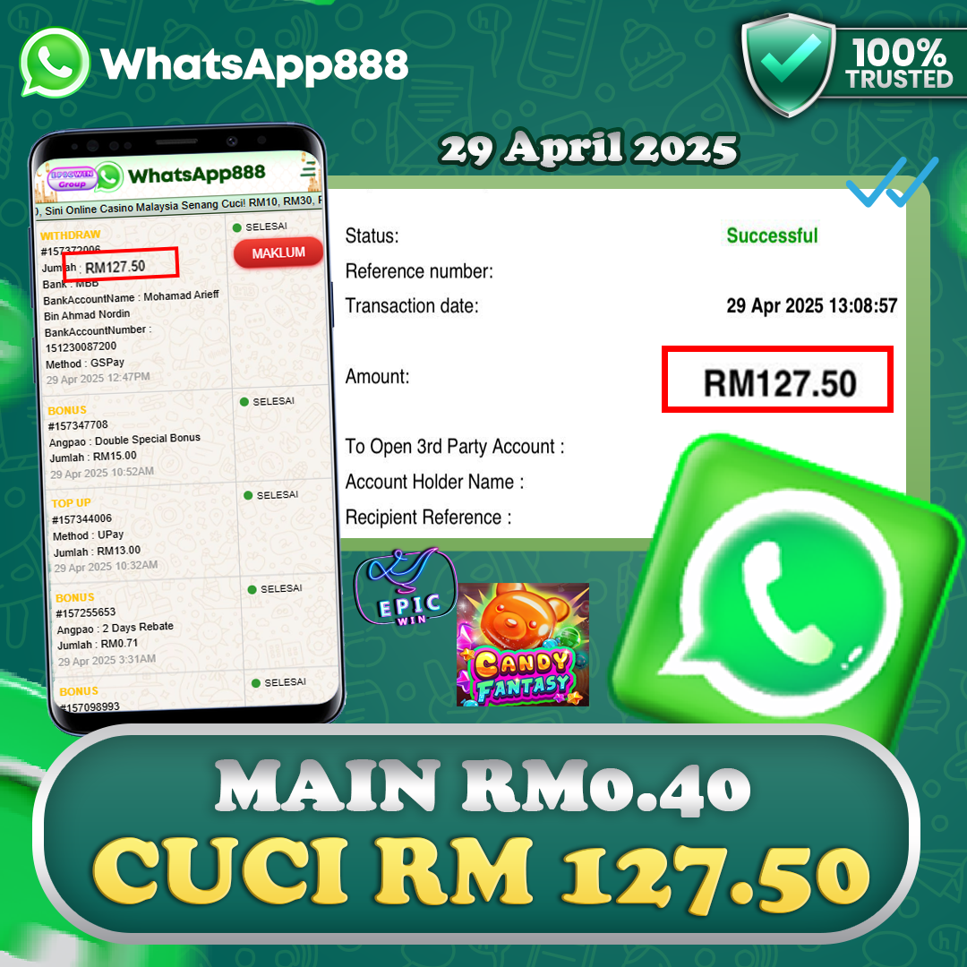 Whatsapp888 x EpicWin : Candy Fantasy
